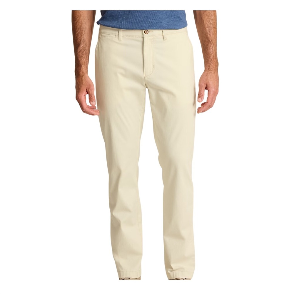 Tommy Bahama Boracay Island Chino Pants Mens 50x32 Spray Beige Tan Flat Front